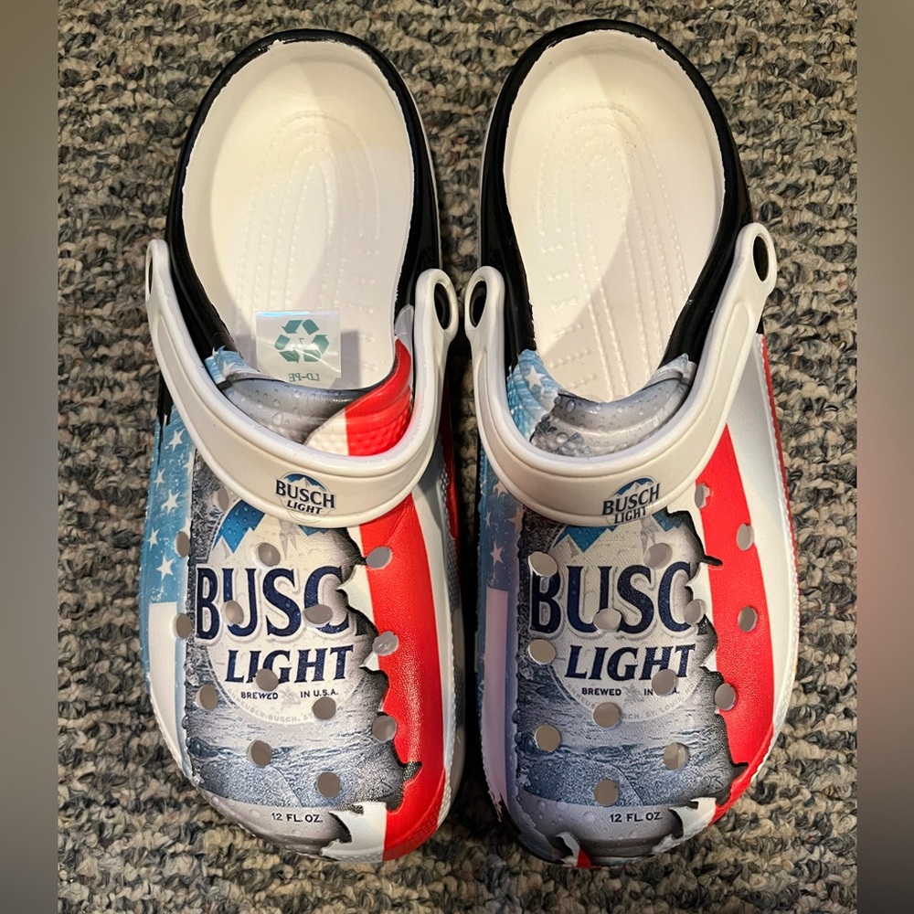 Busch light “crocs” size 12/13 - brand new - never worn